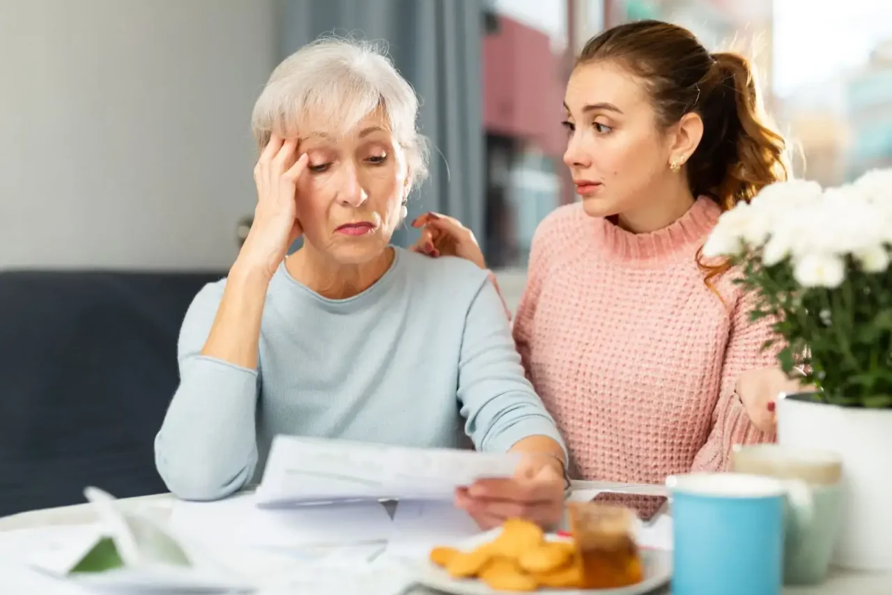 Budoucí důchodkyně s dcerou.