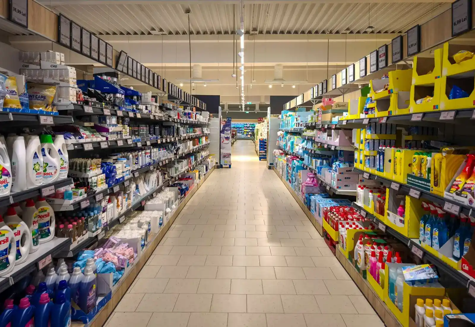 Oblíbené zboží v prodejně Lidl.