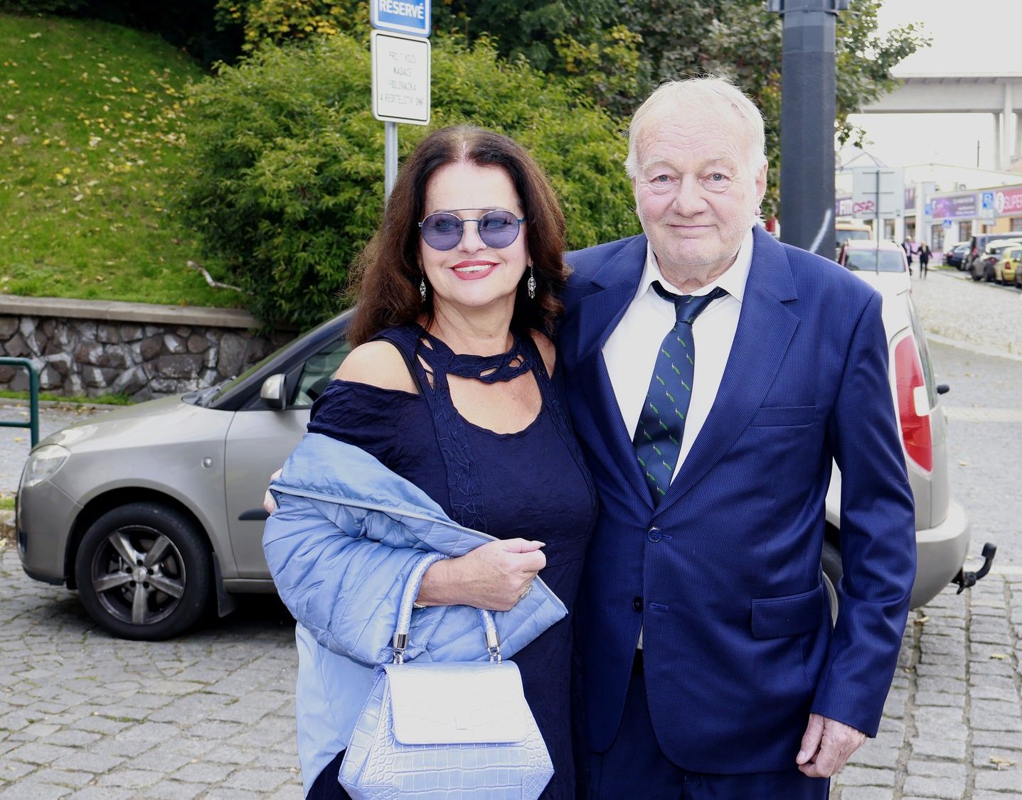 Luděk Sobota s manželkou Adrianou.