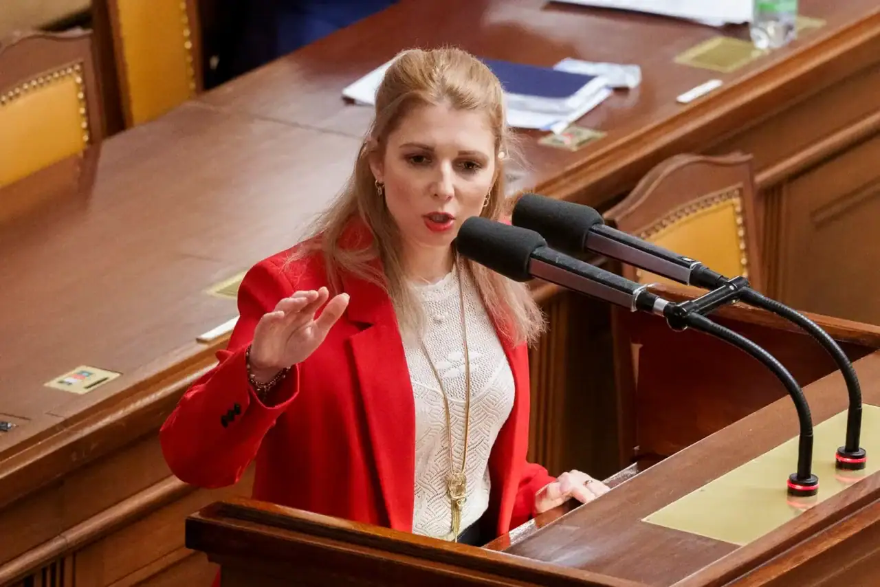 Poslankyně SPD Lucie Šafránková.
