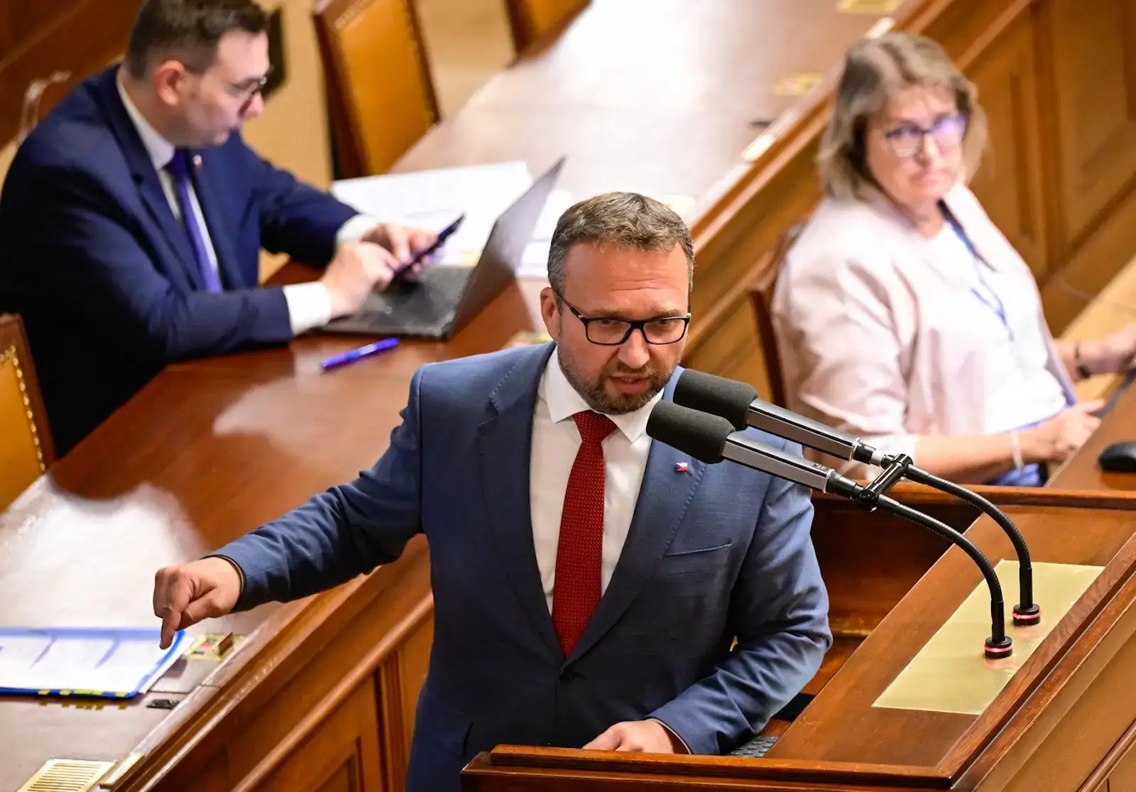 Marian Jurečka v době, kdy ještě byl ministrem práce a sociálních věcí Fialovy vlády.