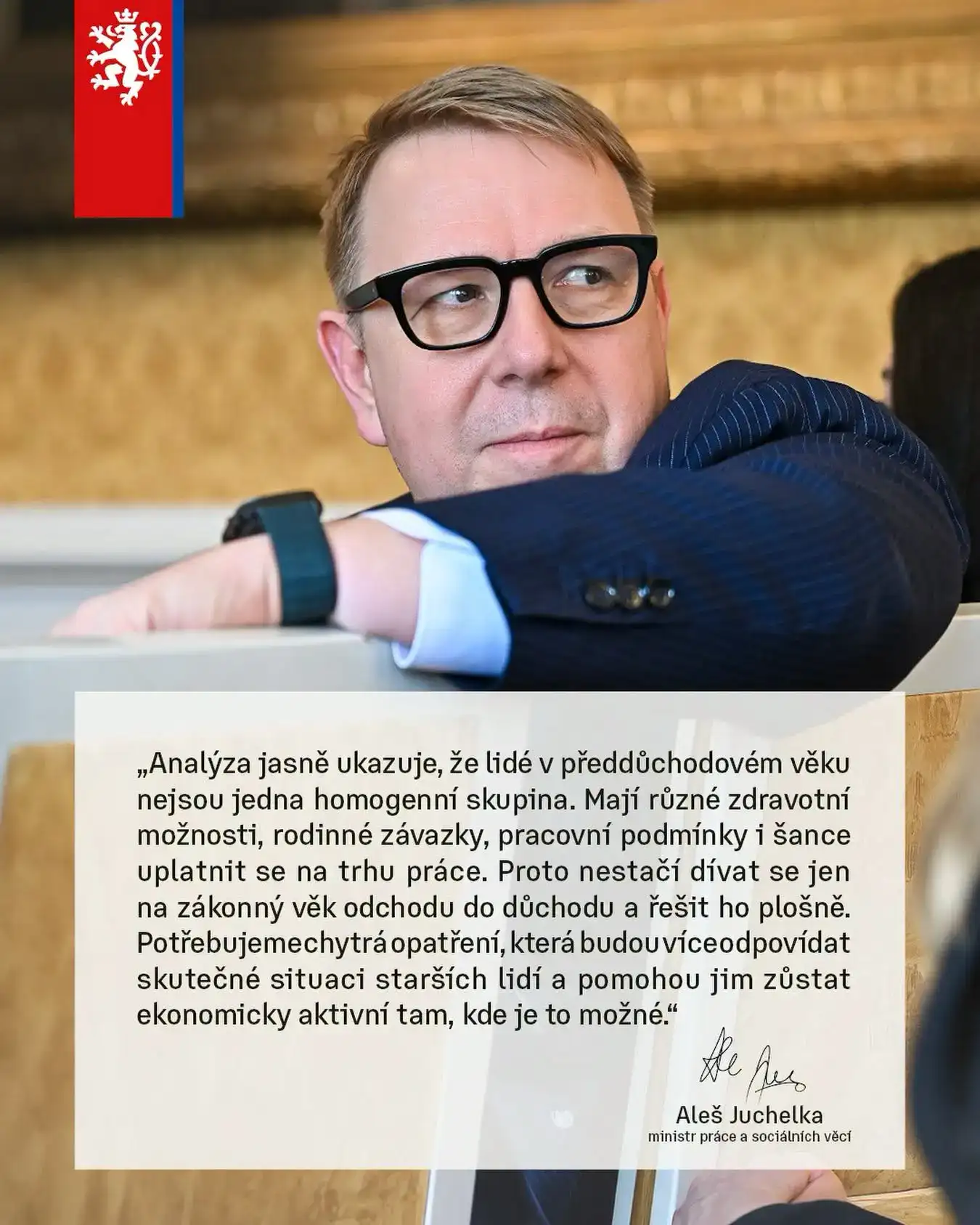 Vzkaz ministra Aleše Juchelky. 
