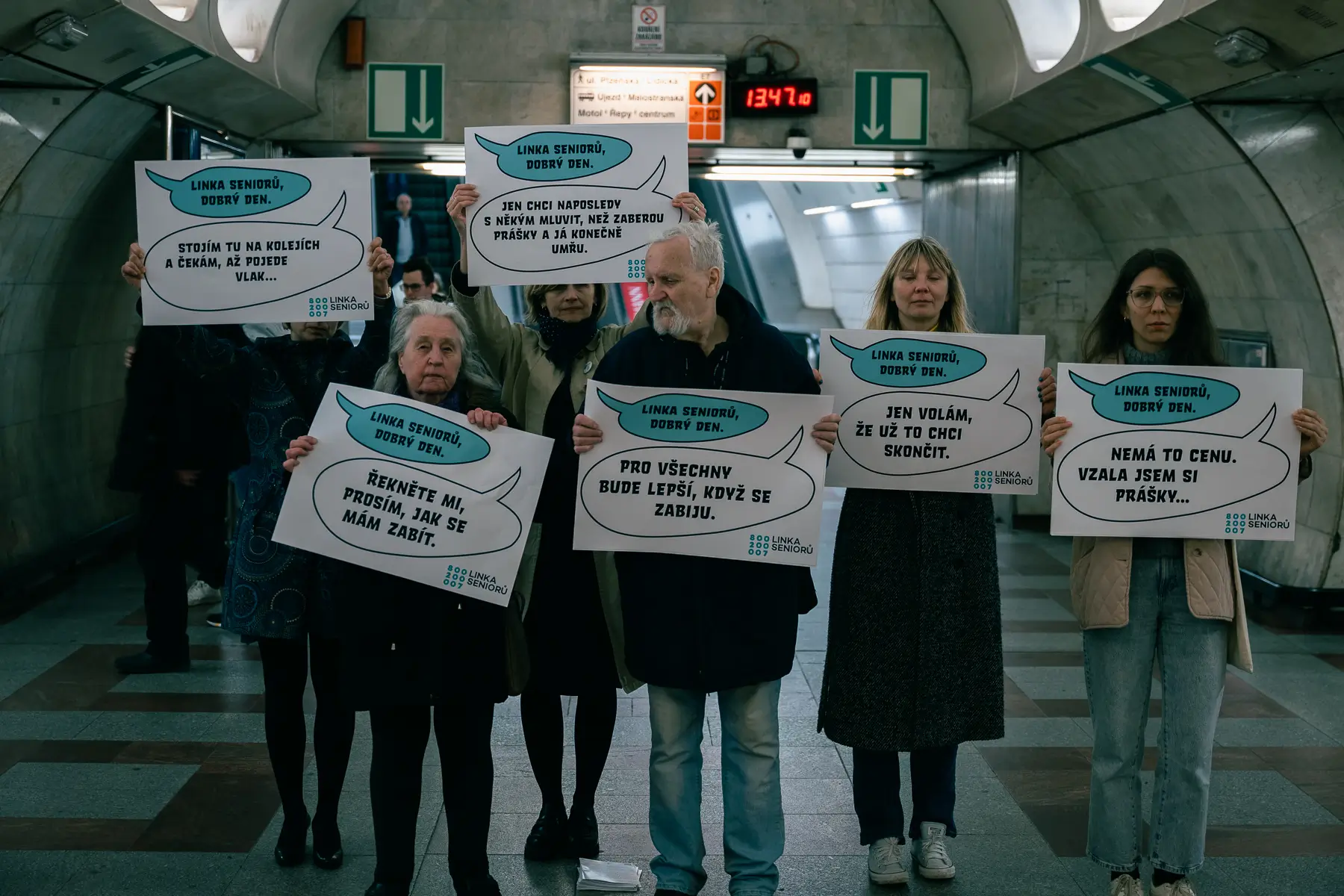 Kampaň Dnes neumírej, zaměřená na prevenci sebevražd. 