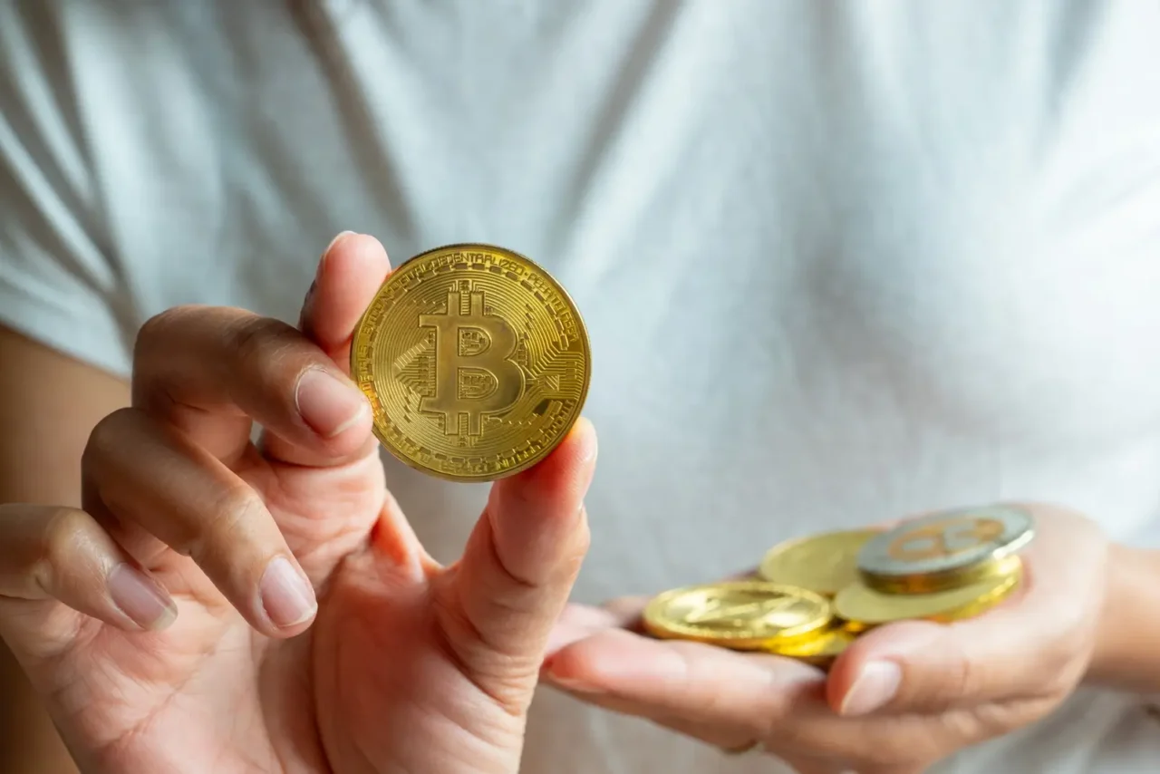 Kryptoměna bitcoin.