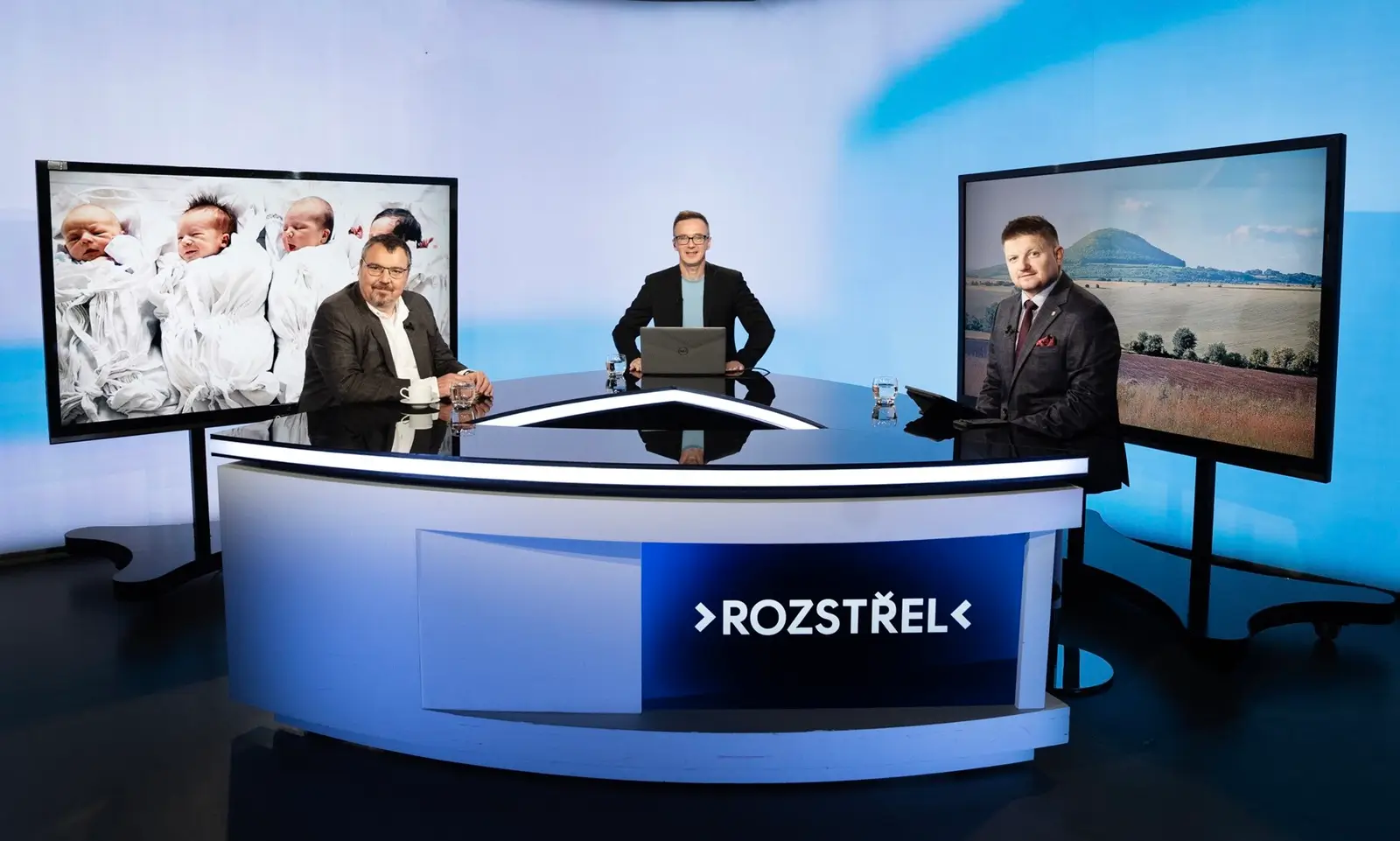 Rozstřel iDNES.cz, vlevo Miroslav Singer, vpravo Aleš Rod.