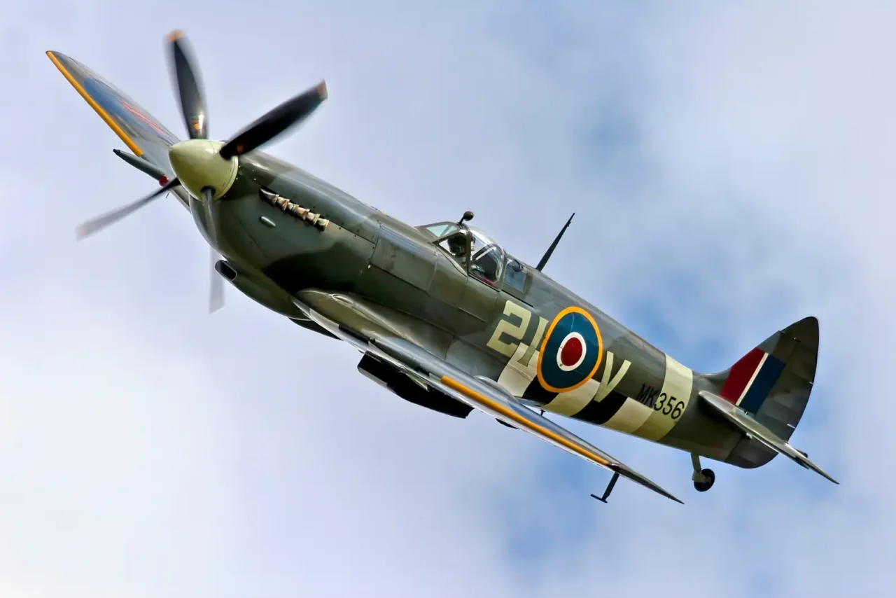 Legendární letoun Spitfire.