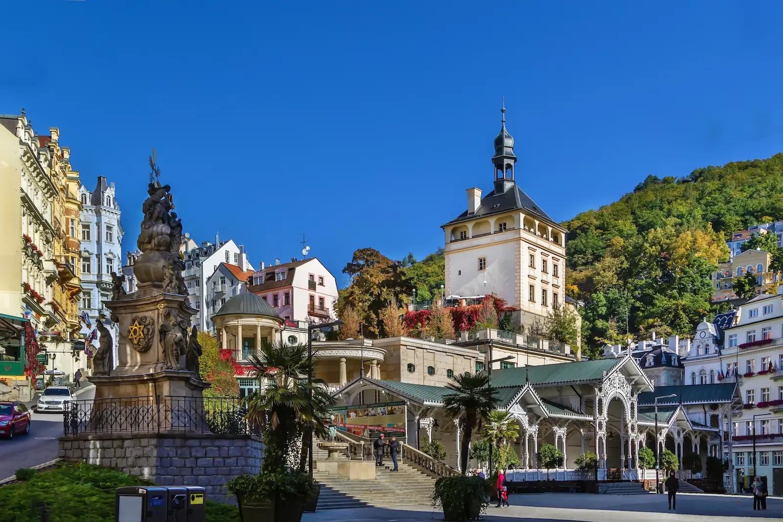 Nejznámější české lázeňské město Karlovy Vary.